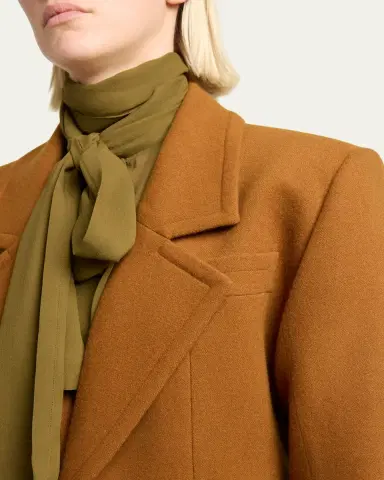 Saint Laurent Brushed Wool Single-Breasted Jacket | Thumbnail 5 Saint Laurent Brushed Wool Single-Breasted Jacket | Thumbnail 5