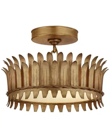 Visual Comfort Signature Leslie 12 Semi-Flush By Suzanne Kasler | Thumbnail 1 Visual Comfort Signature Leslie 12 Semi-Flush By Suzanne Kasler | Thumbnail 1