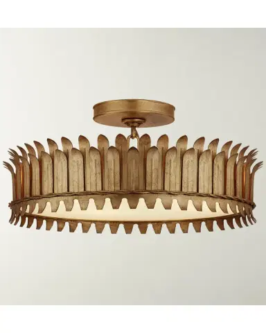 Visual Comfort Signature Leslie 16 Semi-Flush By Suzanne Kasler | Thumbnail 2 Visual Comfort Signature Leslie 16 Semi-Flush By Suzanne Kasler | Thumbnail 2