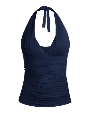 La Blanca Island Goddess Halter Tankini Swim Top | Thumbnail 1 La Blanca Island Goddess Halter Tankini Swim Top | Thumbnail 1