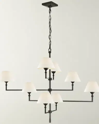 Visual Comfort Signature Jane Large Offset Chandelier By Alexa Hampton | Thumbnail 2 Visual Comfort Signature Jane Large Offset Chandelier By Alexa Hampton | Thumbnail 2