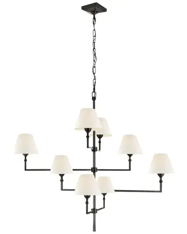 Visual Comfort Signature Jane Large Offset Chandelier By Alexa Hampton | Thumbnail 1 Visual Comfort Signature Jane Large Offset Chandelier By Alexa Hampton | Thumbnail 1