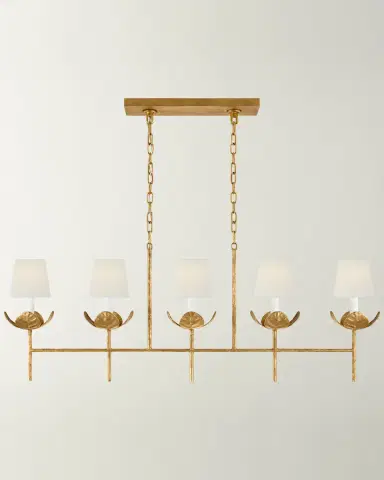 Visual Comfort Signature Illana Large Linear Chandelier By Julie Neill | Thumbnail 2 Visual Comfort Signature Illana Large Linear Chandelier By Julie Neill | Thumbnail 2