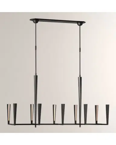Visual Comfort Signature Galahad Large Linear Chandelier By Thomas O 'Brien | Thumbnail 2 Visual Comfort Signature Galahad Large Linear Chandelier By Thomas O 'Brien | Thumbnail 2