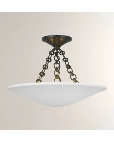 Visual Comfort Signature Mollino 16" Semi Flush Mount By AERIN | Thumbnail 2 Visual Comfort Signature Mollino 16" Semi Flush Mount By AERIN | Thumbnail 2