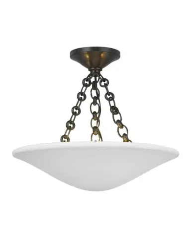 Visual Comfort Signature Mollino 16" Semi Flush Mount By AERIN | Thumbnail 1 Visual Comfort Signature Mollino 16" Semi Flush Mount By AERIN | Thumbnail 1