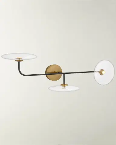 Visual Comfort Signature Calvino Large Arched Sconce In Aged Iron And Hand-Rubbed Antique Brass With Clear Glass By Ian K. Fowler | Thumbnail 2 Visual Comfort Signature Calvino Large Arched Sconce In Aged Iron And Hand-Rubbed Antique Brass With Clear Glass By Ian K. Fowler | Thumbnail 2