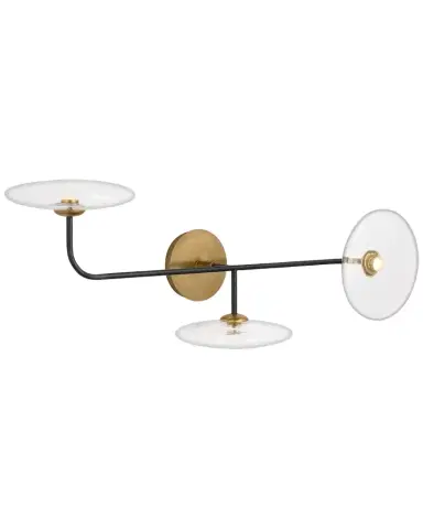 Visual Comfort Signature Calvino Large Arched Sconce In Aged Iron And Hand-Rubbed Antique Brass With Clear Glass By Ian K. Fowler | Thumbnail 1 Visual Comfort Signature Calvino Large Arched Sconce In Aged Iron And Hand-Rubbed Antique Brass With Clear Glass By Ian K. Fowler | Thumbnail 1
