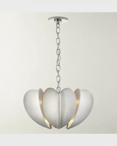 Visual Comfort Signature Danes Small Chandelier In Polished Nickel By Kate Spade New York | Thumbnail 2 Visual Comfort Signature Danes Small Chandelier In Polished Nickel By Kate Spade New York | Thumbnail 2