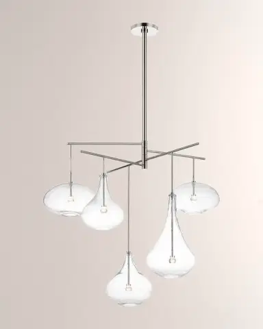 Visual Comfort Signature Lomme XL Chandelier in Polished Nickel by Champilamaud | Thumbnail 3 Visual Comfort Signature Lomme XL Chandelier in Polished Nickel by Champilamaud | Thumbnail 3
