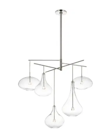 Visual Comfort Signature Lomme XL Chandelier in Polished Nickel by Champilamaud | Thumbnail 1 Visual Comfort Signature Lomme XL Chandelier in Polished Nickel by Champilamaud | Thumbnail 1