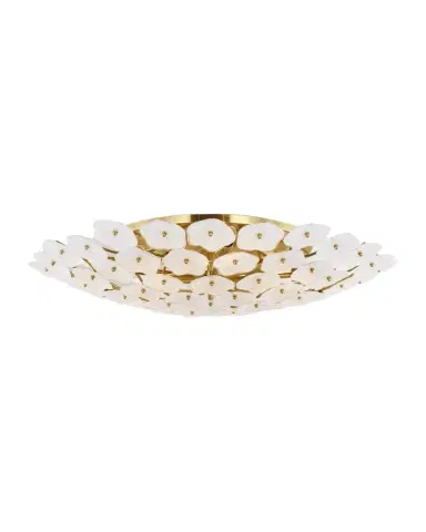 Visual Comfort Signature Leighton Grande Flush Mount in Soft Brass by Kate Spade New York | Thumbnail 1 Visual Comfort Signature Leighton Grande Flush Mount in Soft Brass by Kate Spade New York | Thumbnail 1