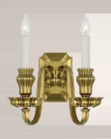 Visual Comfort Signature Falaise Double Sconce by Ralph Lauren | Thumbnail 2 Visual Comfort Signature Falaise Double Sconce by Ralph Lauren | Thumbnail 2