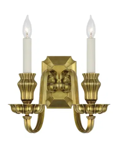 Visual Comfort Signature Falaise Double Sconce by Ralph Lauren | Thumbnail 1 Visual Comfort Signature Falaise Double Sconce by Ralph Lauren | Thumbnail 1