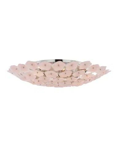 Visual Comfort Signature Leighton Grande Flush Mount in Polished Nickel by Kate Spade New York | Thumbnail 1 Visual Comfort Signature Leighton Grande Flush Mount in Polished Nickel by Kate Spade New York | Thumbnail 1