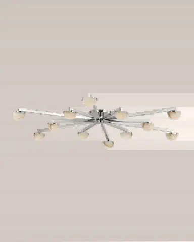 Visual Comfort Signature Pedra Grande Staggered Arm Flush Mount | Thumbnail 2 Visual Comfort Signature Pedra Grande Staggered Arm Flush Mount | Thumbnail 2