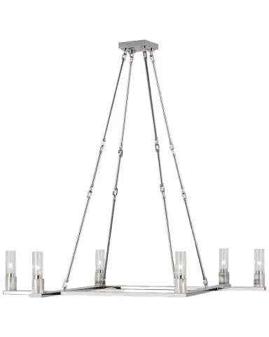 Visual Comfort Signature Beza Extra-Large Polished Nickel Chandelier by Ray Booth | Thumbnail 1 Visual Comfort Signature Beza Extra-Large Polished Nickel Chandelier by Ray Booth | Thumbnail 1
