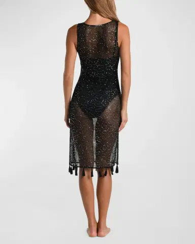 Sunshine 79 Shine Crochet Midi Dress | Thumbnail 3 Sunshine 79 Shine Crochet Midi Dress | Thumbnail 3