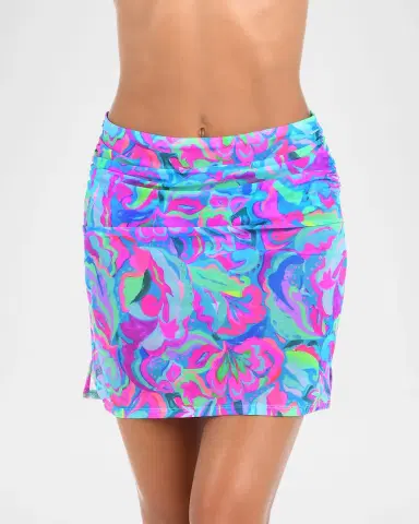 Sunshine 79 Swirltopia Mesh Mini Skirt Coverup | Thumbnail 4 Sunshine 79 Swirltopia Mesh Mini Skirt Coverup | Thumbnail 4