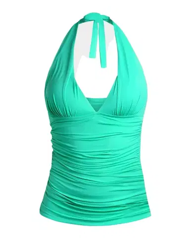La Blanca Island Goddess Halter Tankini Swim Top | Thumbnail 1 La Blanca Island Goddess Halter Tankini Swim Top | Thumbnail 1