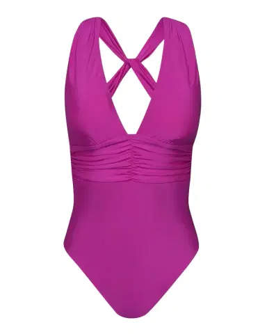 Sunshine 79 Solids V-Plunge One-Piece Swimsuit | Thumbnail 1 Sunshine 79 Solids V-Plunge One-Piece Swimsuit | Thumbnail 1