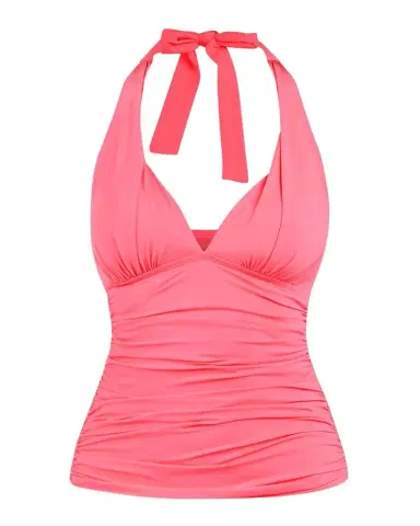 La Blanca Island Goddess Halter Tankini Swim Top | Thumbnail 1 La Blanca Island Goddess Halter Tankini Swim Top | Thumbnail 1