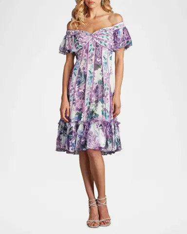 Tadashi Shoji Off-Shoulder Empire Flounce Dress | Thumbnail 2 Tadashi Shoji Off-Shoulder Empire Flounce Dress | Thumbnail 2
