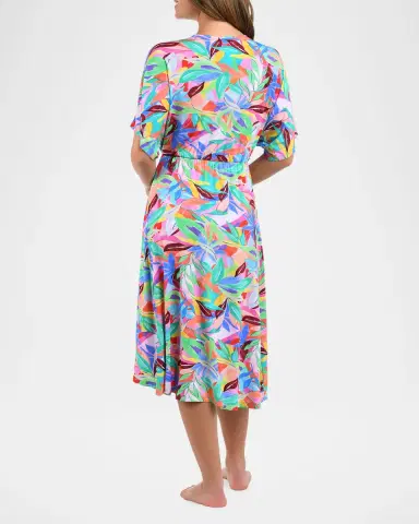 La Blanca Tropi-Flage Twist Sun Dress Coverup | Thumbnail 3 La Blanca Tropi-Flage Twist Sun Dress Coverup | Thumbnail 3