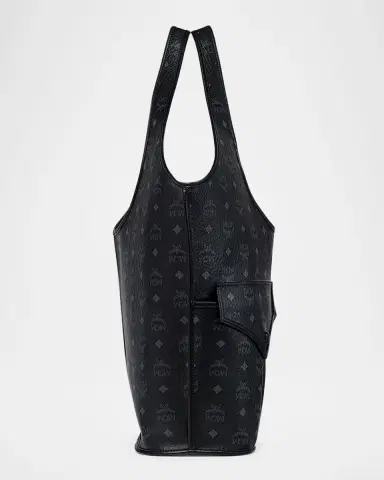 MCM Leni XL Visetos Monogram Shopper Tote Bag | Thumbnail 3 MCM Leni XL Visetos Monogram Shopper Tote Bag | Thumbnail 3