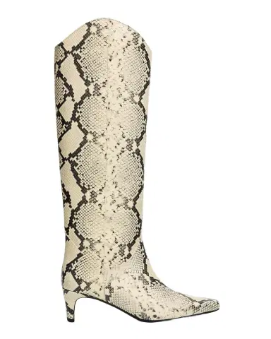 Staud Western Wally Snake-Embossed Leather Knee-High Boots | Thumbnail 1 Staud Western Wally Snake-Embossed Leather Knee-High Boots | Thumbnail 1