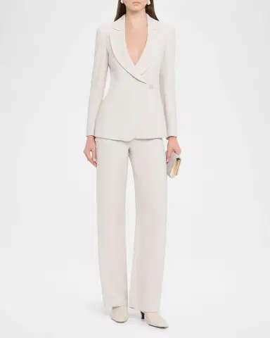 Emporio Armani Single-Button Armure Blazer | Thumbnail 2 Emporio Armani Single-Button Armure Blazer | Thumbnail 2