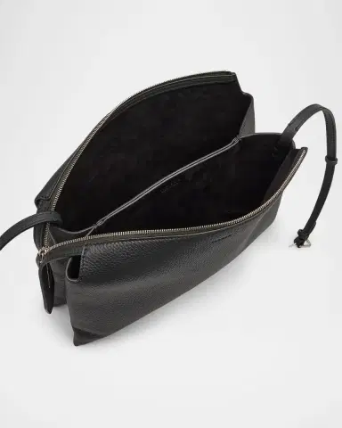The Row Nu Twin Crossbody in Lux Grained Calfskin | Thumbnail 3 The Row Nu Twin Crossbody in Lux Grained Calfskin | Thumbnail 3