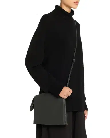 The Row Nu Twin Crossbody in Lux Grained Calfskin | Thumbnail 1 The Row Nu Twin Crossbody in Lux Grained Calfskin | Thumbnail 1