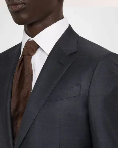 Zegna Men's 15milmil15 Wool Tonal Plaid Two-Piece Suit | Thumbnail 6 Zegna Men's 15milmil15 Wool Tonal Plaid Two-Piece Suit | Thumbnail 6