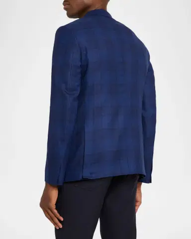 ZEGNA Men's 15milmil15 Wool Plaid Single-Breasted Sport Coat | Thumbnail 3 ZEGNA Men's 15milmil15 Wool Plaid Single-Breasted Sport Coat | Thumbnail 3