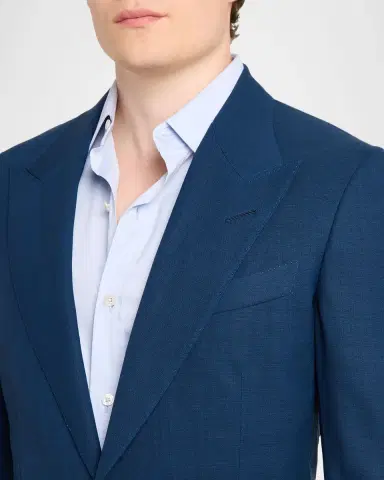 Tom Ford Men's Shelton Wool Sharkskin Two-Piece Suit | Thumbnail 5 Tom Ford Men's Shelton Wool Sharkskin Two-Piece Suit | Thumbnail 5