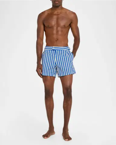Tom Ford Men's Nylon Multi-Stripe Swim Trunks | Thumbnail 2 Tom Ford Men's Nylon Multi-Stripe Swim Trunks | Thumbnail 2