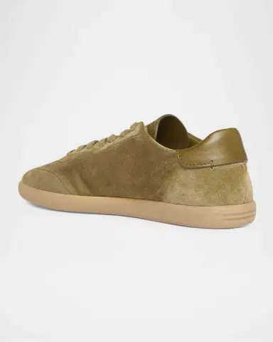 Zegna Men's 232 Suede Low-Top Sneakers | Thumbnail 2 Zegna Men's 232 Suede Low-Top Sneakers | Thumbnail 2