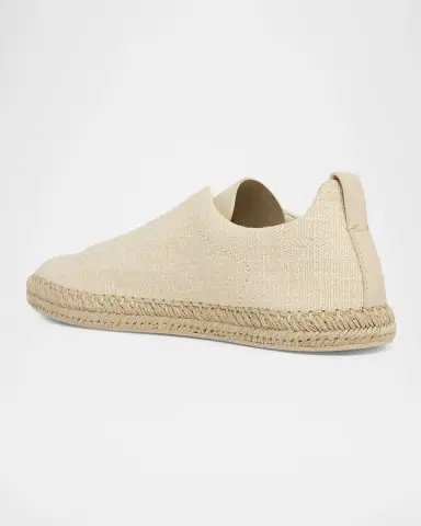 Zegna Men's Woven Triple Stitch Sneakers | Thumbnail 2 Zegna Men's Woven Triple Stitch Sneakers | Thumbnail 2