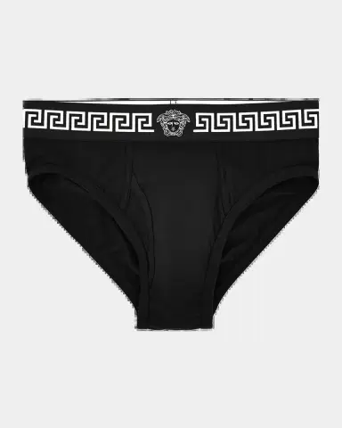 Versace Men's Medusa La Greca Briefs | Thumbnail 2 Versace Men's Medusa La Greca Briefs | Thumbnail 2