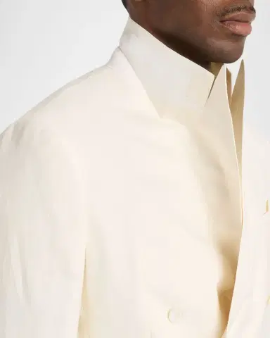 Ralph Lauren Purple Label Men's Kent Linen Peak Lapel Double-Breasted Sport Coat | Thumbnail 7 Ralph Lauren Purple Label Men's Kent Linen Peak Lapel Double-Breasted Sport Coat | Thumbnail 7