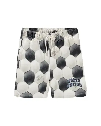 Molo Boy's Adian Soccer-Print Cotton Shorts, Size 4-6 | Thumbnail 1 Molo Boy's Adian Soccer-Print Cotton Shorts, Size 4-6 | Thumbnail 1