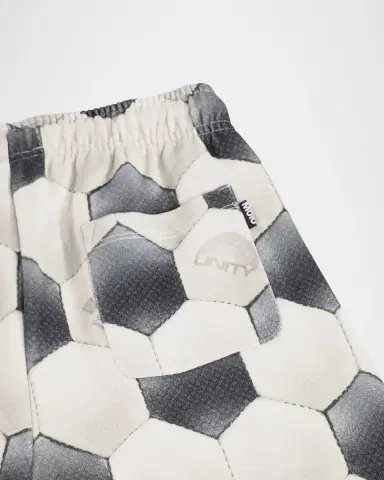 Molo Boy's Adian Soccer-Print Cotton Shorts, Size 8-12 | Thumbnail 5 Molo Boy's Adian Soccer-Print Cotton Shorts, Size 8-12 | Thumbnail 5