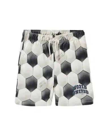Molo Boy's Adian Soccer-Print Cotton Shorts, Size 8-12 | Thumbnail 1 Molo Boy's Adian Soccer-Print Cotton Shorts, Size 8-12 | Thumbnail 1