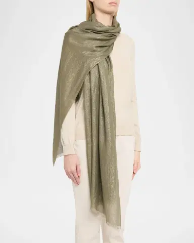 Brunello Cucinelli Sparkling Cashmere & Silk Scarf | Thumbnail 3 Brunello Cucinelli Sparkling Cashmere & Silk Scarf | Thumbnail 3