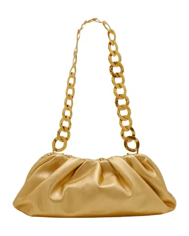 Cult Gaia Dulce Ruched Metallic Leather Shoulder Bag | Thumbnail 1 Cult Gaia Dulce Ruched Metallic Leather Shoulder Bag | Thumbnail 1