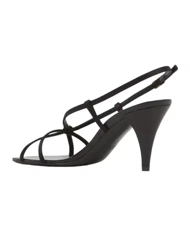 Versace 80mm Medusa Satin Strappy Sandals | Thumbnail 1 Versace 80mm Medusa Satin Strappy Sandals | Thumbnail 1