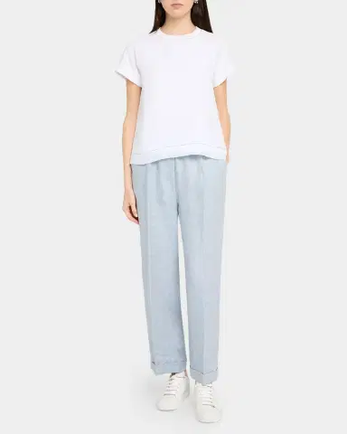 Peserico Crewneck Raglan-Sleeve Linen Shirt | Thumbnail 2 Peserico Crewneck Raglan-Sleeve Linen Shirt | Thumbnail 2