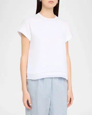 Peserico Crewneck Raglan-Sleeve Linen Shirt | Thumbnail 4 Peserico Crewneck Raglan-Sleeve Linen Shirt | Thumbnail 4