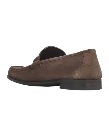 Ferragamo Men 's Grandioso Suede Gancini-Bit Loafers | Thumbnail 1 Ferragamo Men 's Grandioso Suede Gancini-Bit Loafers | Thumbnail 1